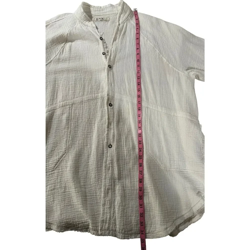 Free People - We The Free Summer Daydream Buttondown - Large - White - Picture 10 of 12